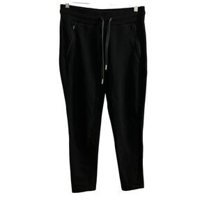 Rokwolf Women’s Black Jogger Pants Size L Drawstring Waist Casual